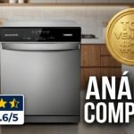 Lava louças Brastemp 8 serviços cor cinza modelo BLF08BS com nota 4.6 de 5 e selo de Top Vendas #22