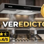 Depurador de Ar Suggar Slim 60cm Preto com 3 velocidades, modelo DPS162PT, destacado com avaliação 4.6 de 5