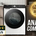 Máquina de Lavar e Secar Hisense 11kg/7kg modelo WD3S11-127V com painel digital e destaque para nota 5 estrelas