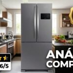 Geladeira Brastemp Frost Free French Door BRO85AK 554 litros Inox em cozinha moderna com destaque de avaliação 4.6 e selo Top Vendas #45